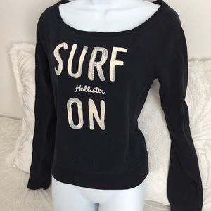 Y2K HOLLISTER NAVY BLUE SWEATSHIRT XS